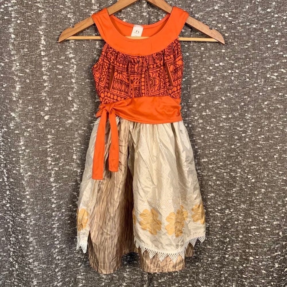 Little Adventures Moana Island Princess Costume Dress Up Girl's Large 5-7Y
